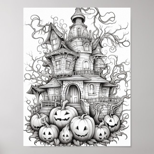 Halloween Aduloring Poster (Vorne)