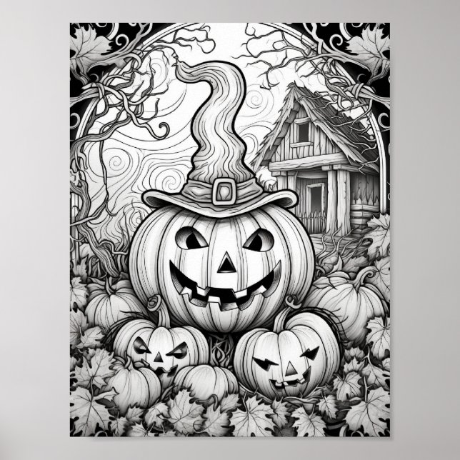 Halloween Aduloring Poster (Vorne)