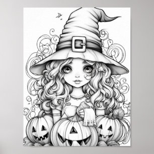 Halloween Aduloring Poster