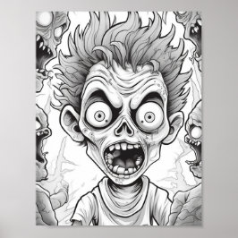 Halloween Aduloring Poster