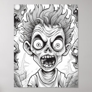 Halloween Aduloring Poster