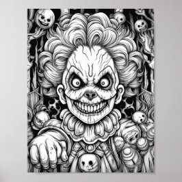 Halloween Aduloring Poster