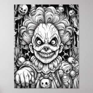 Halloween Aduloring Poster