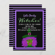 Halloween Adult Hexen Party Einladung