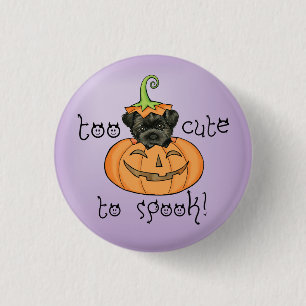 Halloween Affenpinscher Button