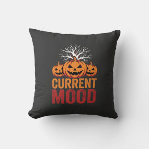 Halloween aktuelles Stimmung Kürbis Baum Design Kissen
