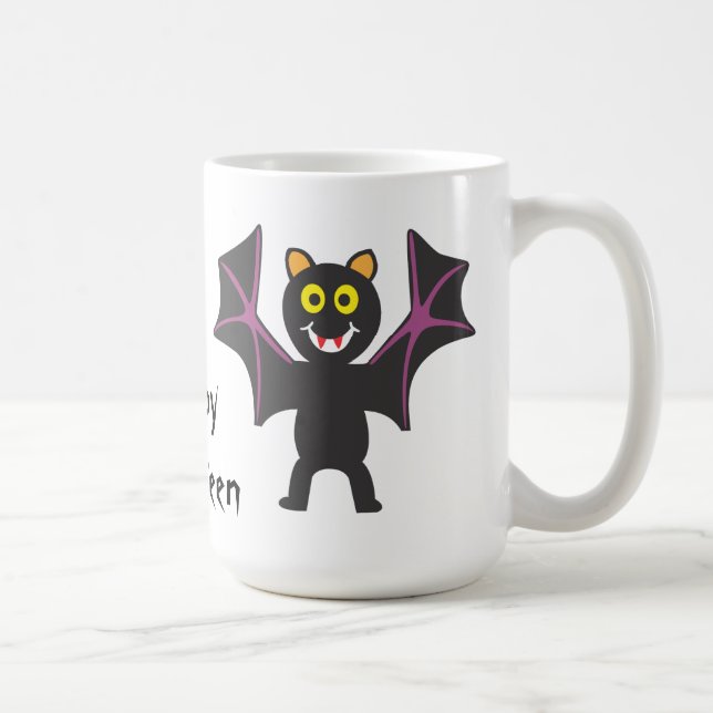 Halloween Albern Bat Tasse (Rechts)