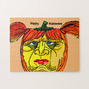 HALLOWEEN ALBERN GIRL PUMPKIN PUZZLE