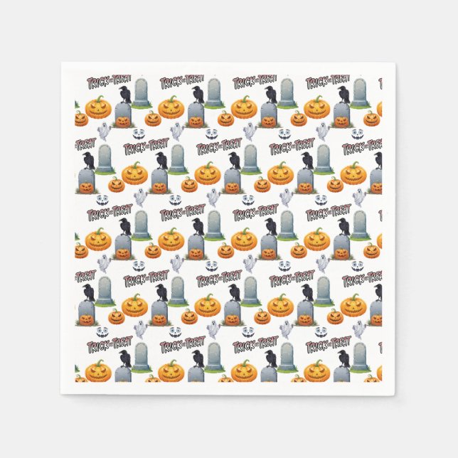 Halloween Albern Monster Serviette (Vorderseite)