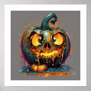 Halloween Albern Pumpkin Poster