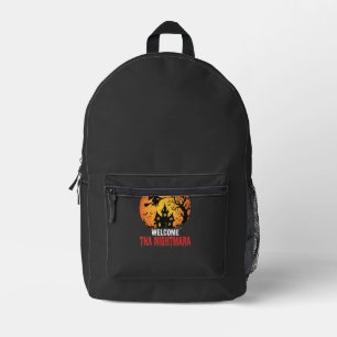 Halloween-Albtraum-Hexen-Haus-Design Bedruckter Rucksack