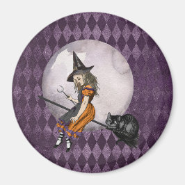 Halloween Alice im Wunderland Cheshire Cat Moon Magnet