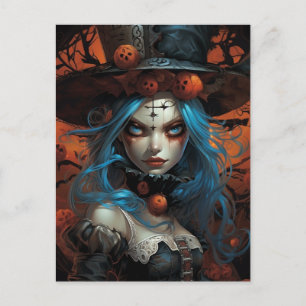Halloween Alice Postkarte