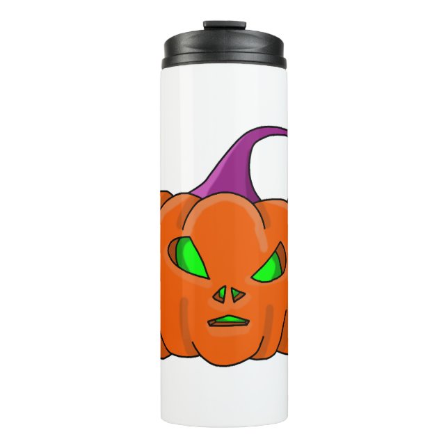 Halloween Alien Pumpkin Thermosbecher (Vorderseite)