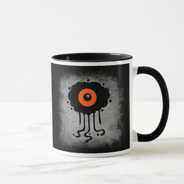 Halloween-Alien-Zyklopen-Trinkbecher Tasse (Rechts)