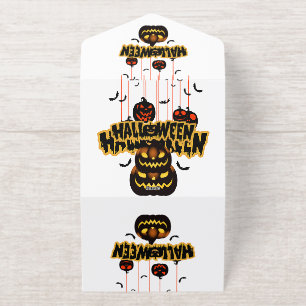 Halloween All-in-One-Einladung