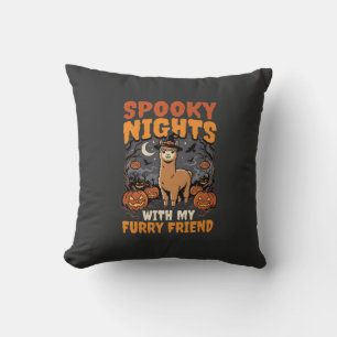 Halloween-Alpaka-Nacht Kissen