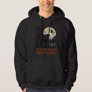 Halloween-Alpaka-Shirt Süß Gruselig Vintage Tier Hoodie