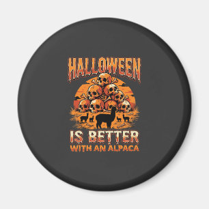 Halloween-Alpaka-Totenkopf-Stapel Retro-Horror-Des Magnet