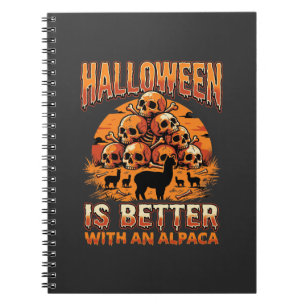 Halloween-Alpaka-Totenkopf-Stapel Retro-Horror-Des Notizblock