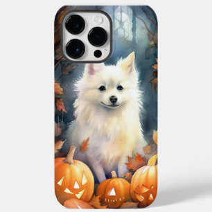 Halloween American Eskimo mit Pumpkins Beängstigen Case-Mate iPhone 14 Pro Max Hülle