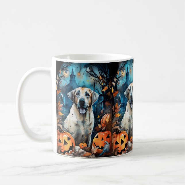 Halloween Anatolischer Schäferhund mit Pumpkins Be Kaffeetasse (Links)