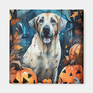 Halloween Anatolischer Schäferhund mit Pumpkins Be Magnet