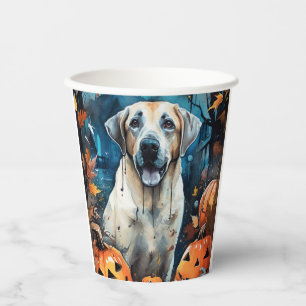 Halloween Anatolischer Schäferhund mit Pumpkins Be Pappbecher