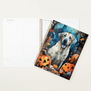 Halloween Anatolischer Schäferhund mit Pumpkins Be Planer