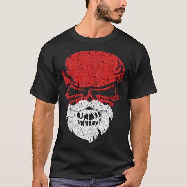 Halloween and Christmas Skull Graphic Tees Hallowe (Vorderseite)