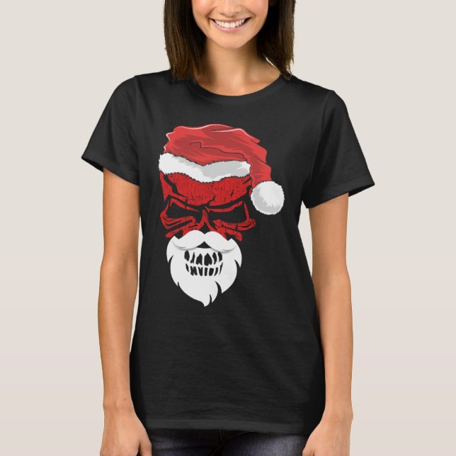 Halloween and Christmas Skull Graphic Tees Hallowe (Vorderseite)