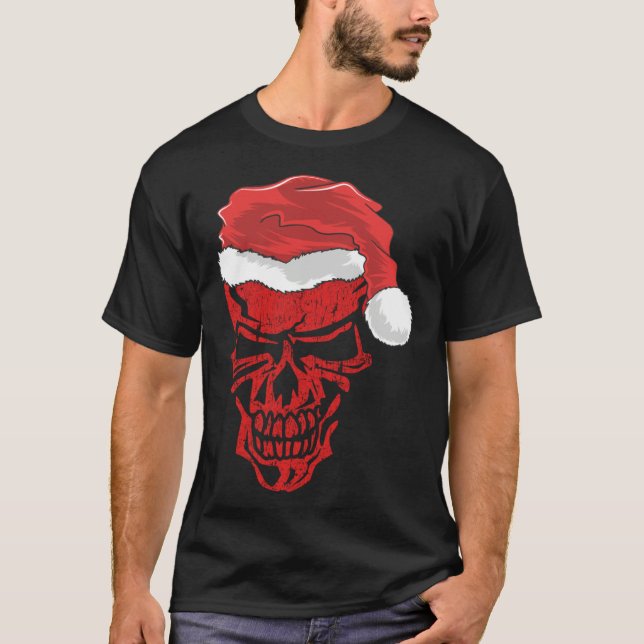Halloween and Christmas Skull Graphic Tees Hallowe (Vorderseite)