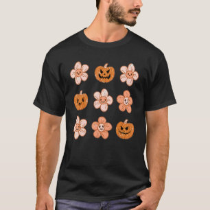 Halloween And Pumpkins Boho Retro Spooky T-Shirt