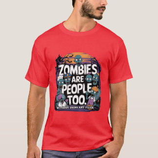 halloween and zombibies lustiges halloween T-Shirt