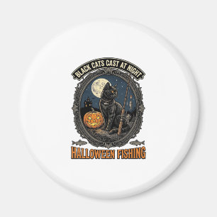 Halloween Angeljäger Vintage Kürbis Design_1 Magnet