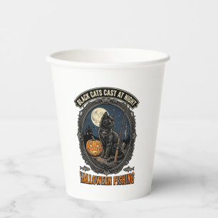 Halloween Angeljäger Vintage-Kürbis-Design_1 Pappbecher