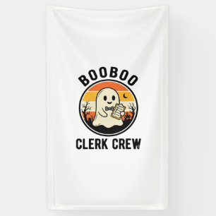 Halloween Angestellter BooBoo Geistermannschaft Vi Banner