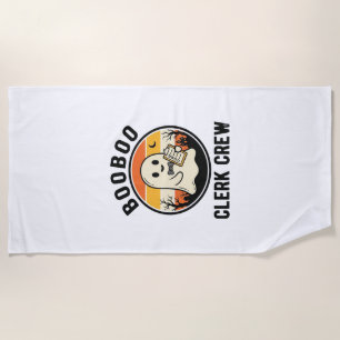 Halloween Angestellter BooBoo Geistermannschaft Vi Strandtuch