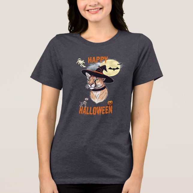 halloween animals Tri-Blend shirt (Vorderseite)