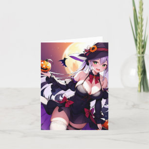 Halloween Anime T Feiertagskarte
