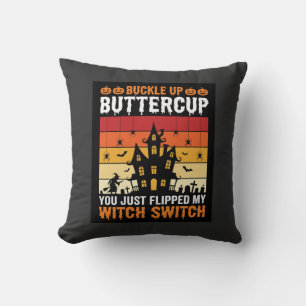 Halloween Anschnallen Butterblume Hexen Schalter D Kissen