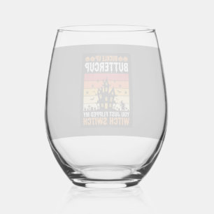 Halloween Anschnallen Butterblume Hexen Schalter D Weinglas Ohne Stiel
