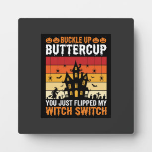 Halloween Anschnallen Buttercup Hexen Schalter Des Fotoplatte