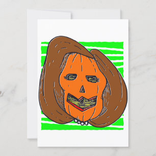 Halloween Anti Nancy Pelosi Kürbismonster Einladung