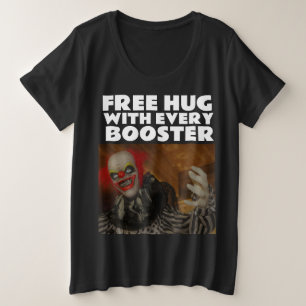 HALLOWEEN ANTI-VAX EVIL CLOWN T - SHIRT T - SHIRT