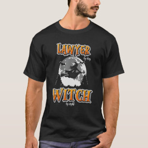 Halloween Anwalt Hexe Funny Niedlich Court of Law T-Shirt