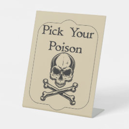 Halloween Apothecary Pick Your Poison Sockelschild