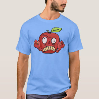 Halloween Apple Zombie Food Frucht Monster Spooky T-Shirt
