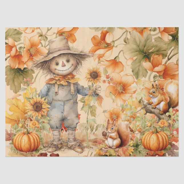 Halloween-Aquarelle-Dekoupage Seidenpapier (Vorderseite)