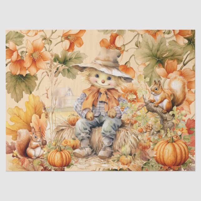 Halloween-Aquarelle-Dekoupage Seidenpapier (Vorderseite)